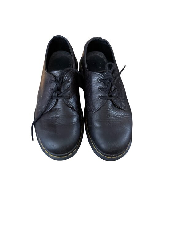 Dr. Martens Shoes - Dr. Martens Black Leather Lace-Up Oxford Shoes Made In England Size 6